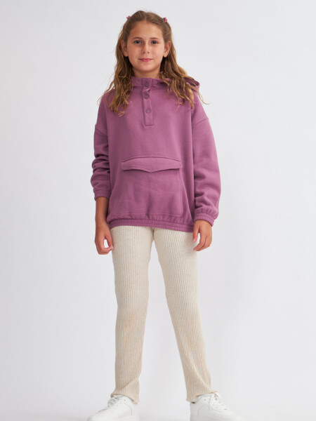 Legging rib Beige Melange