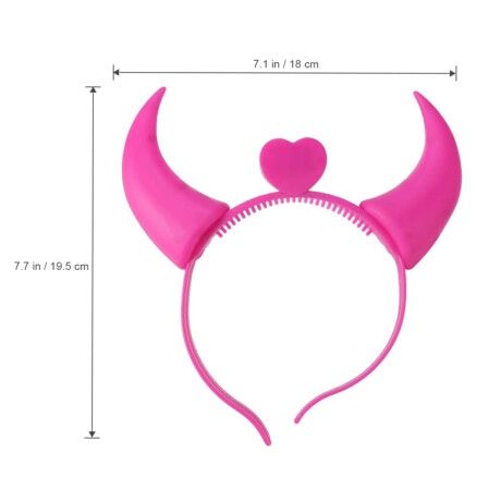 Diadema Diablo con Cuernos con Luz LED Diadema Diablo con Cuernos con Luz LED