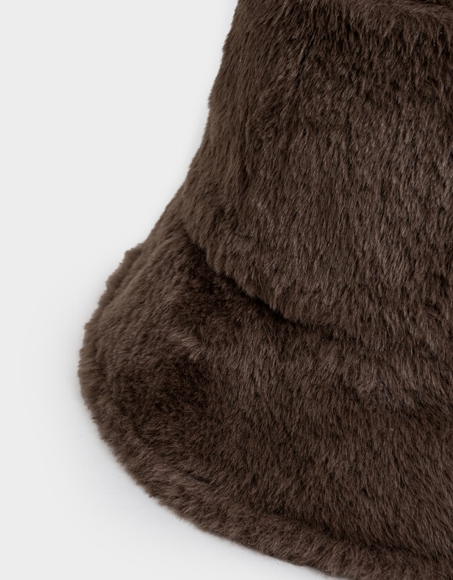 Gorro Romántico Piluso De Peluchito Chocolate - Marron Chocolate