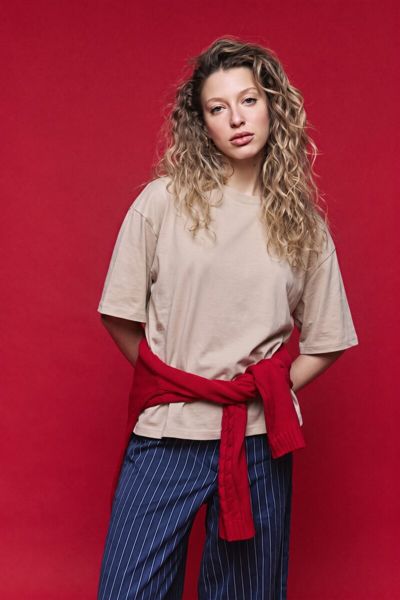 REMERA ZIVA Beige