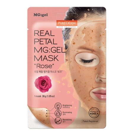 Mascarilla Facial Purederm Real Petal Mg: Mask Rose en Gel 1 Unidad Mascarilla Facial Purederm Real Petal Mg: Mask Rose en Gel 1 Unidad