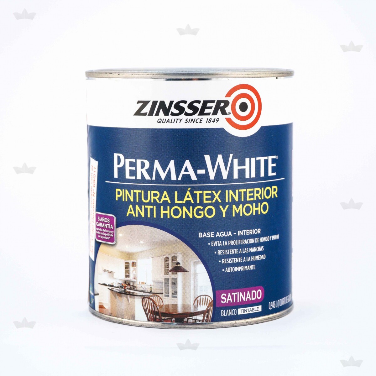 ZINSSER PERMA-WHITE SEMI MATE - 0.931LTS 