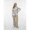 VMDAE LS O-NECK CARDIGAN Light Grey Melange-Birch