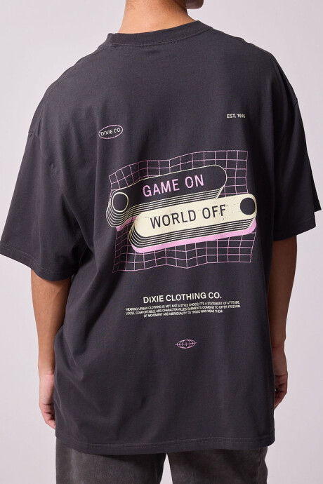 T-SHIRT VIRTUL DIXIE Gris Oscuro
