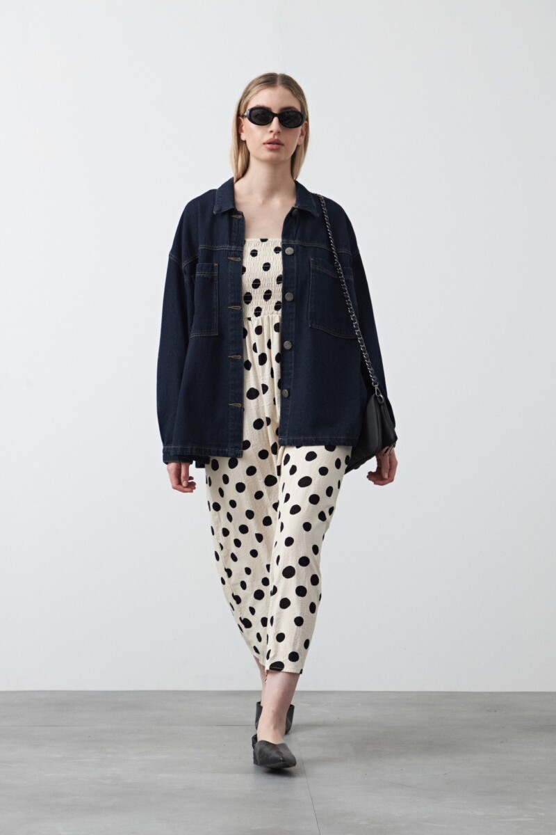 VESTIDO PECANA Negro/Crudo