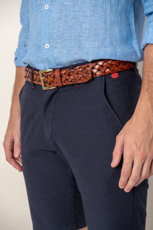 Bermuda Tencel Azul Marino