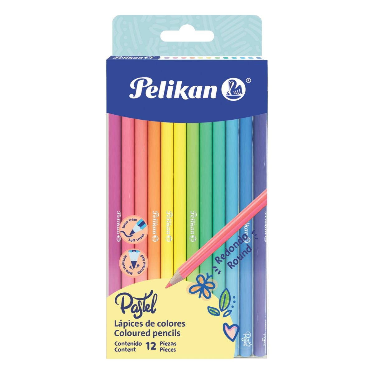 PELIKAN LAPICES COLORES PASTELES BLISTER 