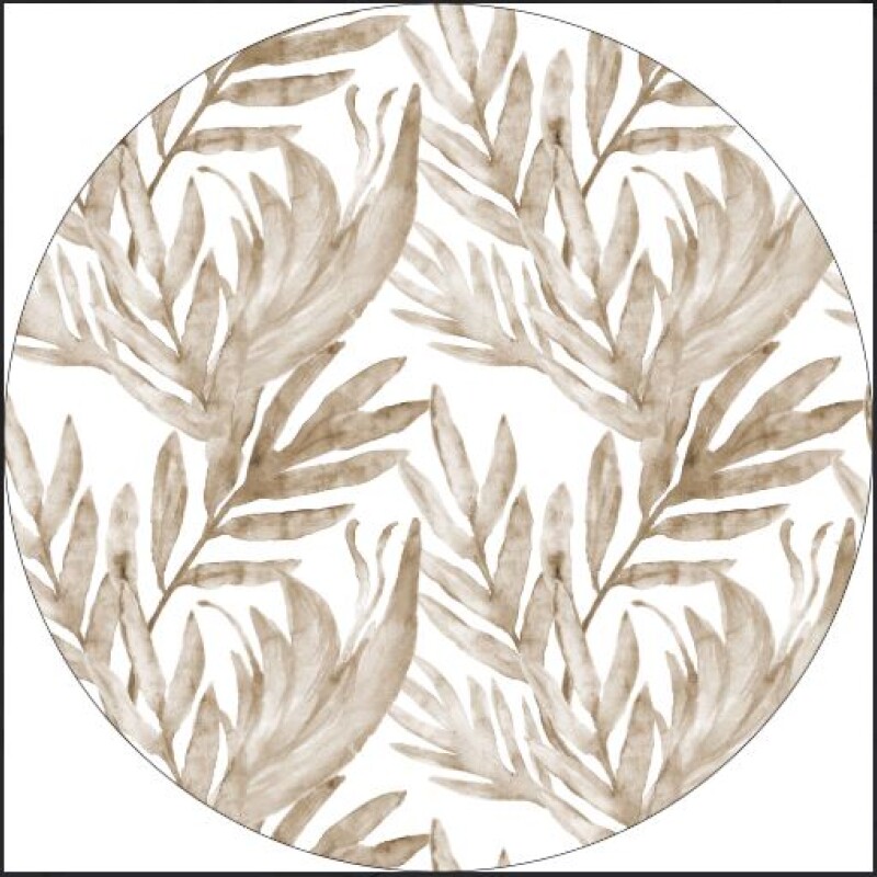 Individual Impermeable Circular Estampa Monstera