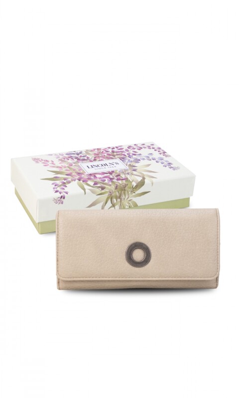 BILLETERA MIRANDA CREMA
