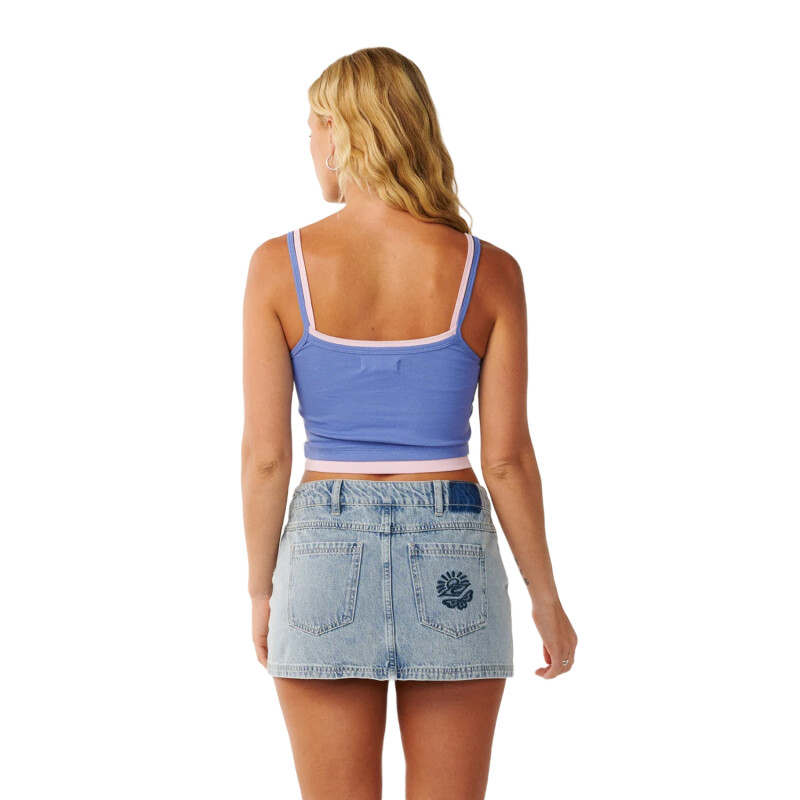 Musculosa Rip Curl Bossa Nova Layered - Azul Musculosa Rip Curl Bossa Nova Layered - Azul