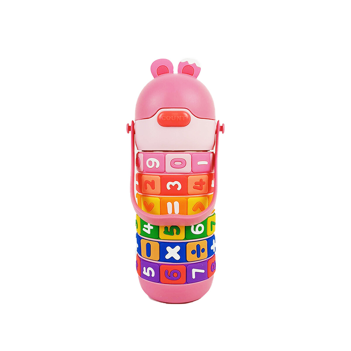 Botella infantil didáctica matemática - Rosado 
