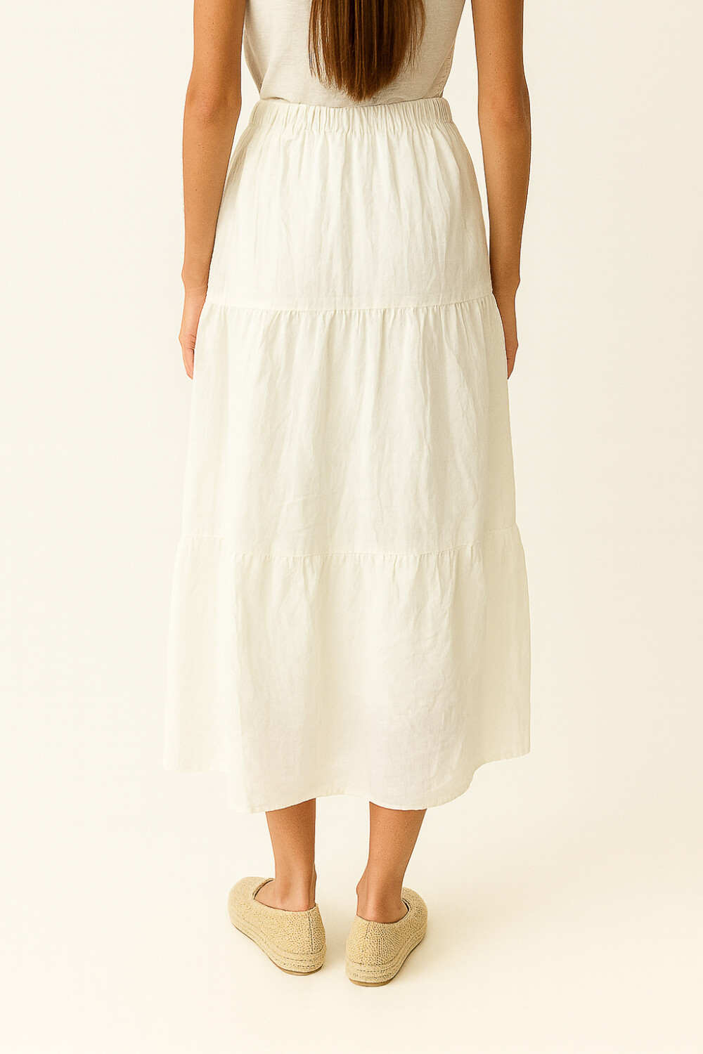 Falda Delbino Blanco