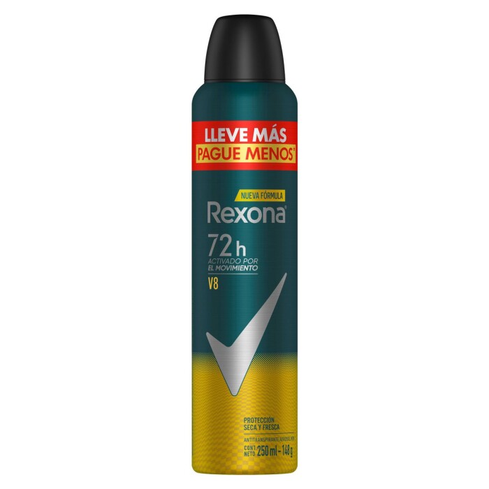 REXONA V8 DEO SPRAY LLEVE MAS PAG.MENOS única