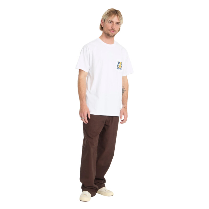 Remera Volcom ABG PARTED OUT POCKET SST - Blanco Remera Volcom ABG PARTED OUT POCKET SST - Blanco