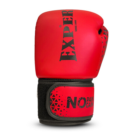 Guantes De Boxeo Expert No Pain No Gain Profesionales Rojo