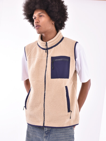 CHALECO AIKE BEIGE (V)