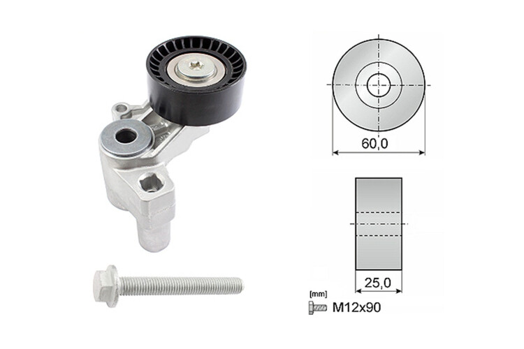 Tensor Guia Correa Citroen Xantia/Xsara/Xsara Break/Zx/Jumpy/Berlingo Peug 206/406/306/605/Expert/Partner 89-25 Tensor Guia Correa Citroen Xantia/Xsara/Xsara Break/Zx/Jumpy/Berlingo Peug 206/406/306/605/Expert/Partner 89-25