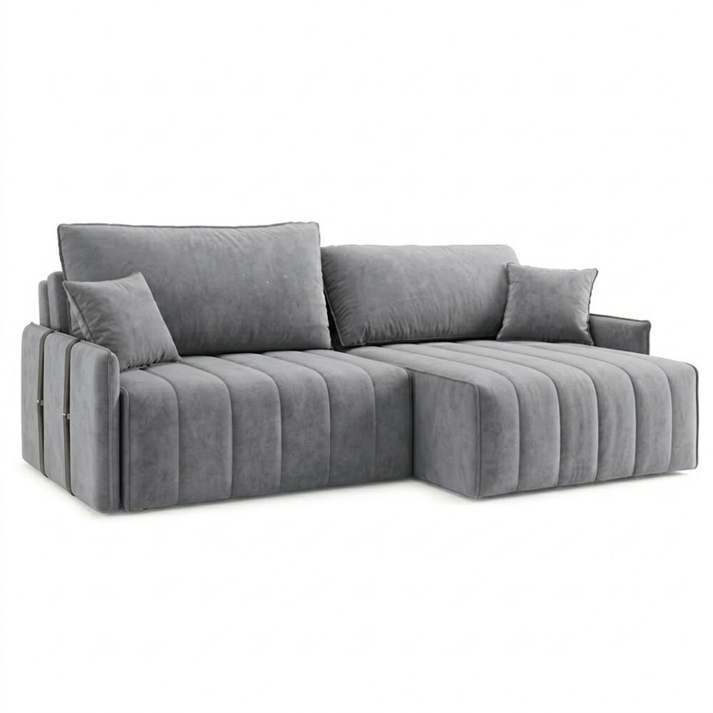 SILLÓN SOFÁ DOMINI 2 CUERPOS RETRACTIL AJUSTABLE GRIS