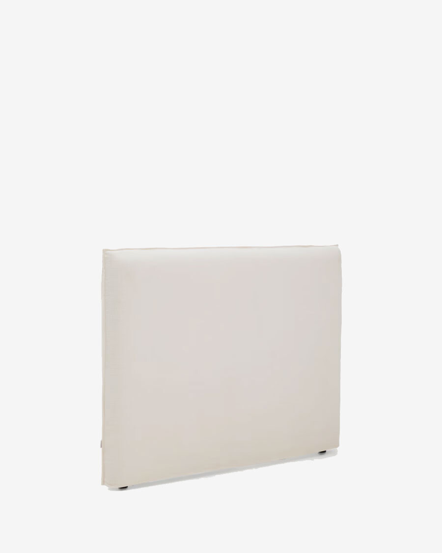 Cabecero desenfundable Jaira de chenilla blanco para cama de hasta 160 cm FSC Mix Credit Cabecero desenfundable Jaira de chenilla blanco para cama de hasta 160 cm FSC Mix Credit