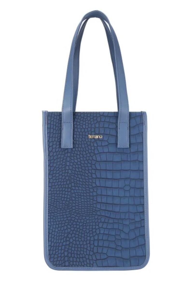 MATERAS BOLSITO TERRANO CROCO AZUL