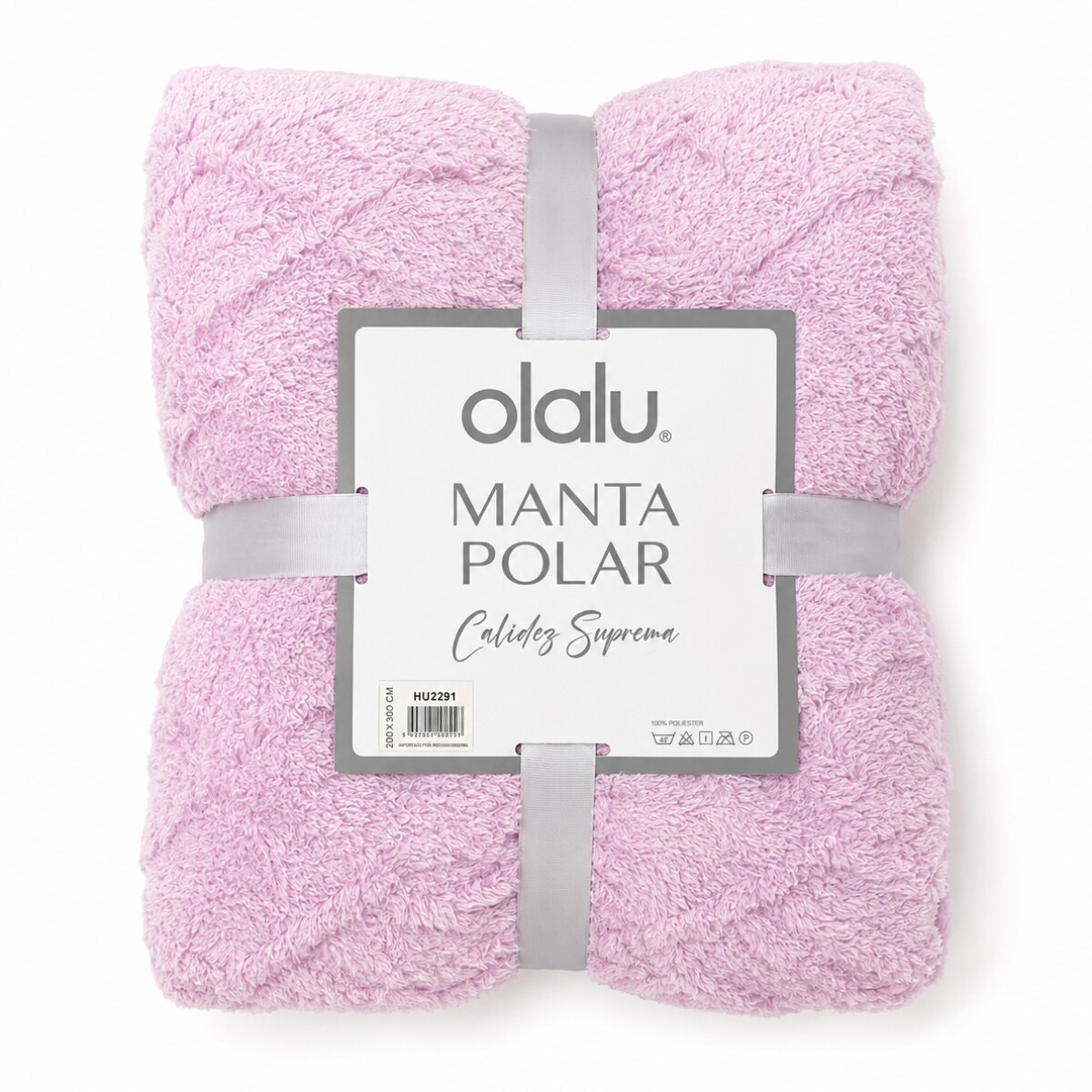Frazada Polar con Corderito 2 Plazas Labrada REF.HU2291 - ROSA 