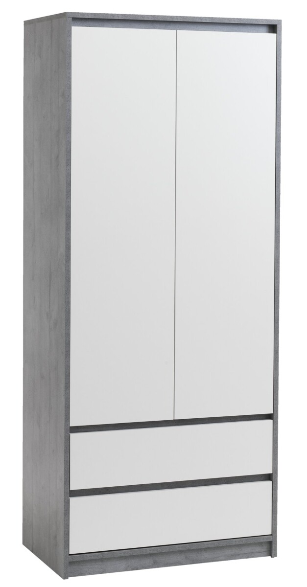 Armario BILLUND 80x193 blanco/hormigón 
