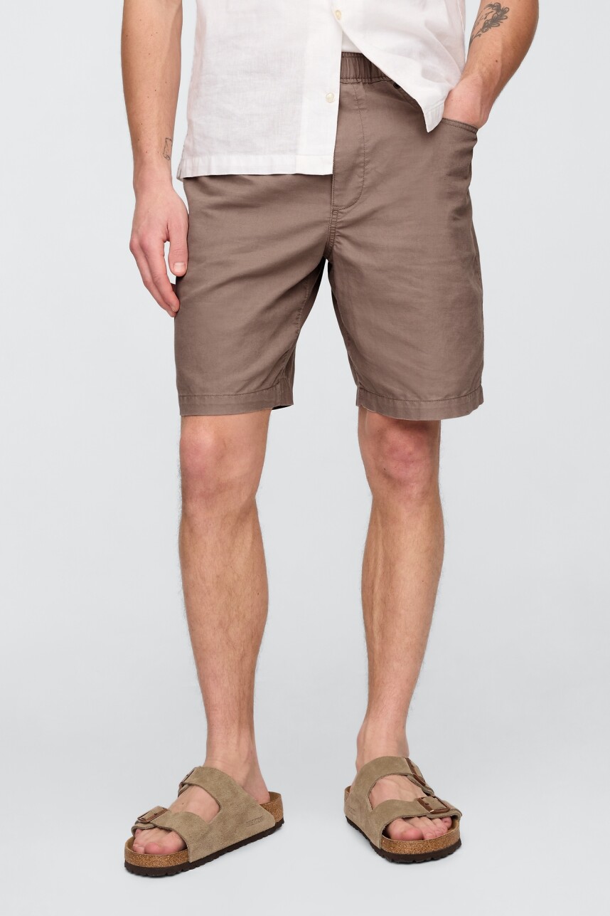 Short De Lino Con Elástico Hombre Mountain Trail 17-0807