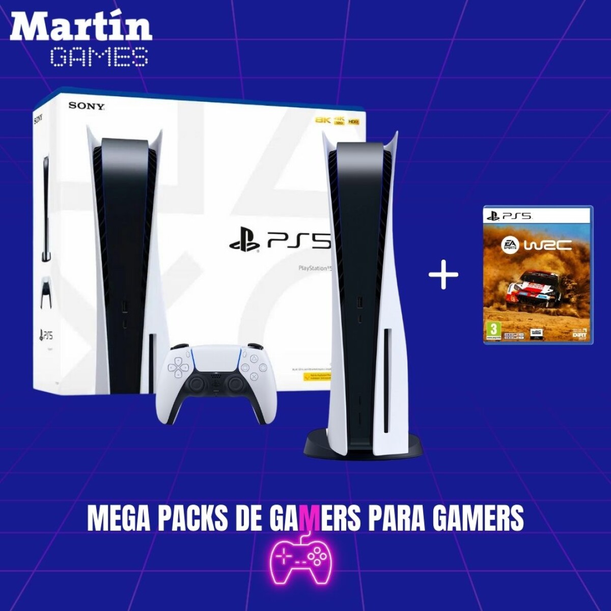 PS5 PLAYSTATION 5 SLIM CON LECTORA 0KM + WRC 