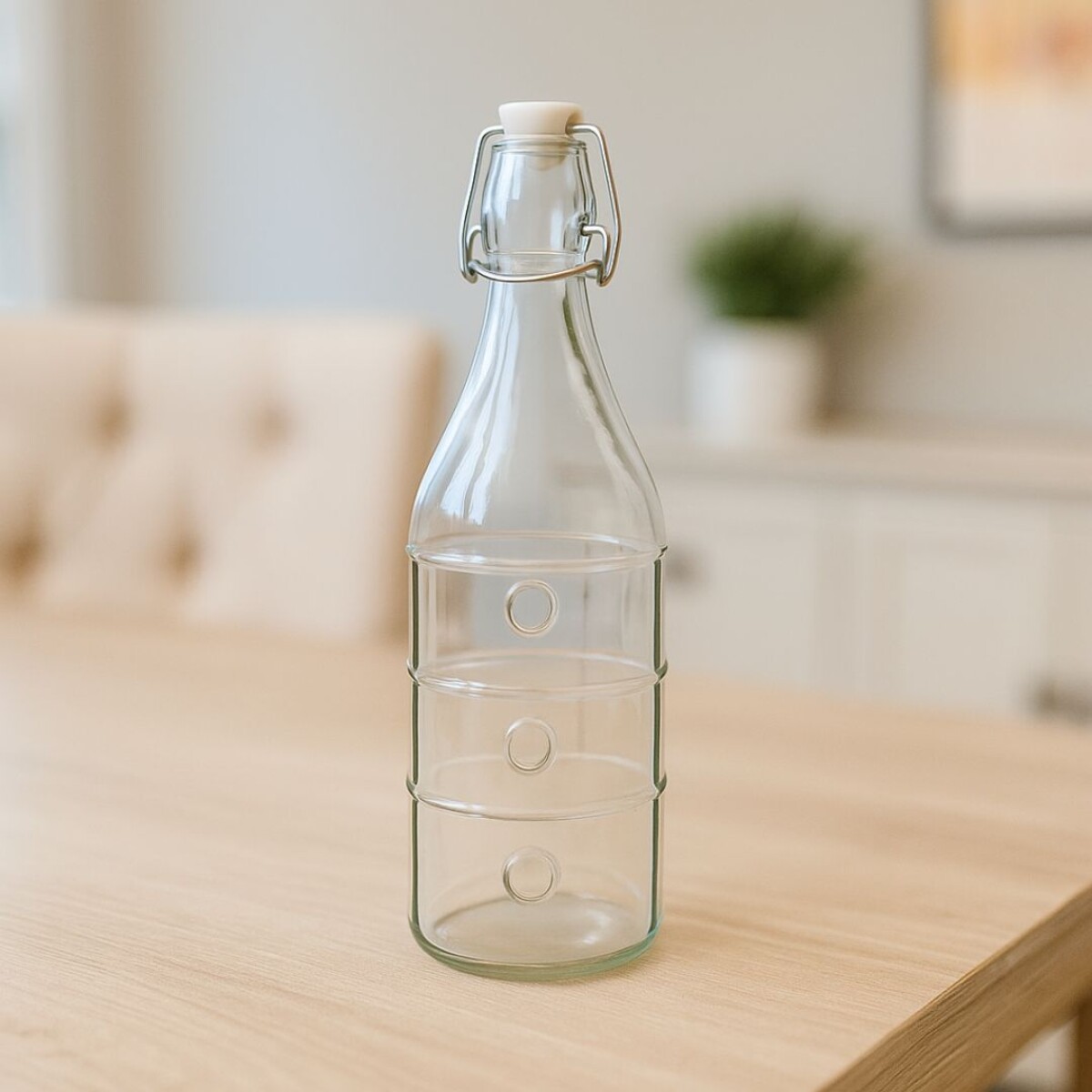 BOTELLAS DE VIDRIO CON TAPON 1000ML 