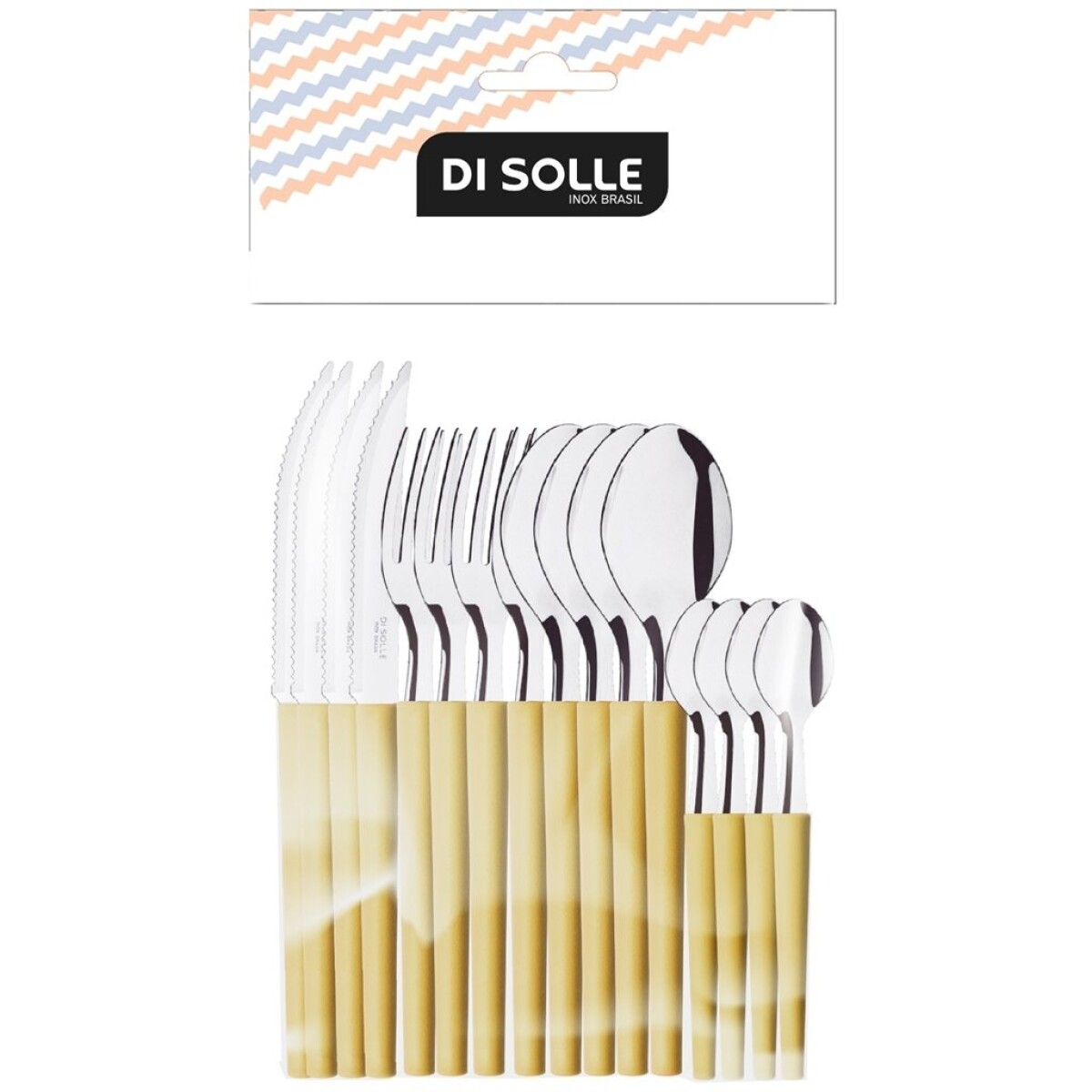 SET 16 PIEZAS AC.INOX. CAPPUCCINO MILLENIUM DI SOLLE 