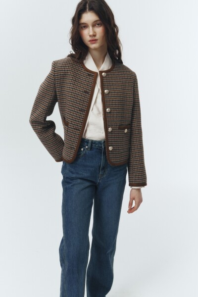 CHAQUETA CROP Multicolor