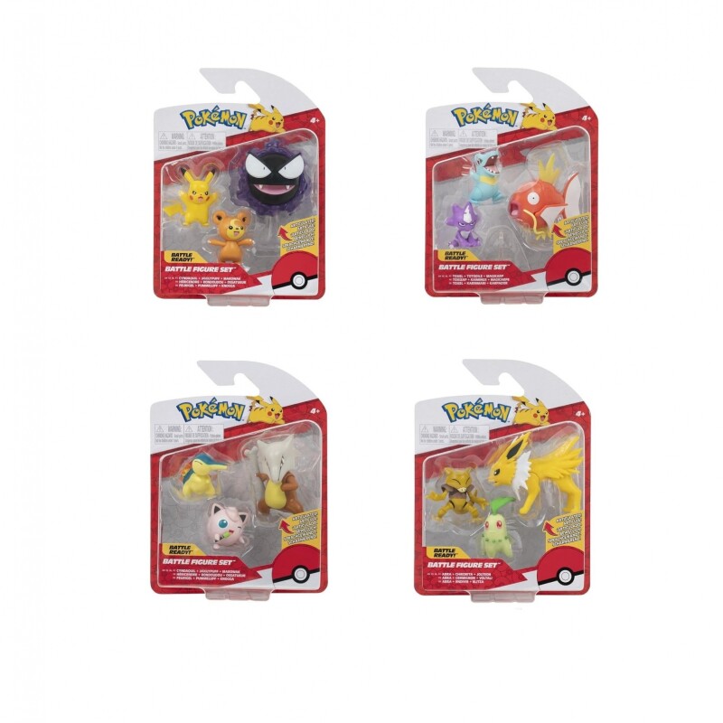 Pack x3 Figuras Articuladas Pokémon Surtidas POKEMON PACK X 3 FIGURAS ARTICULADAS SURTIDO POR 4