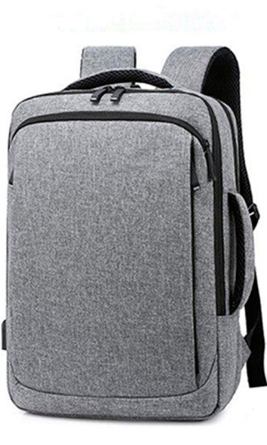 MOCHILA CHICAGO TRIBUNE GRIS