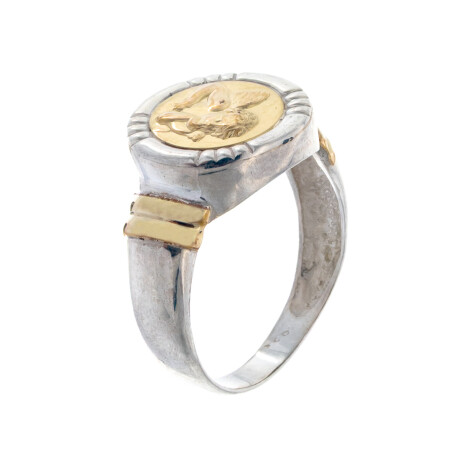 Anillo de plata 925 con double ÁNGEL RAFAEL Anillo de plata 925 con double ÁNGEL RAFAEL