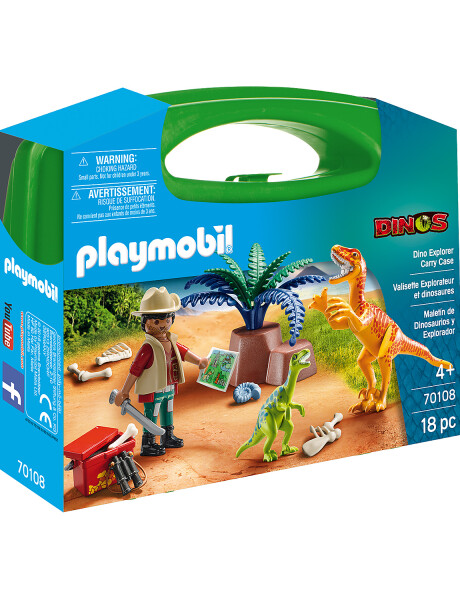 Playmobil maletín dinosaurios y explorador 18 piezas Playmobil maletín dinosaurios y explorador 18 piezas