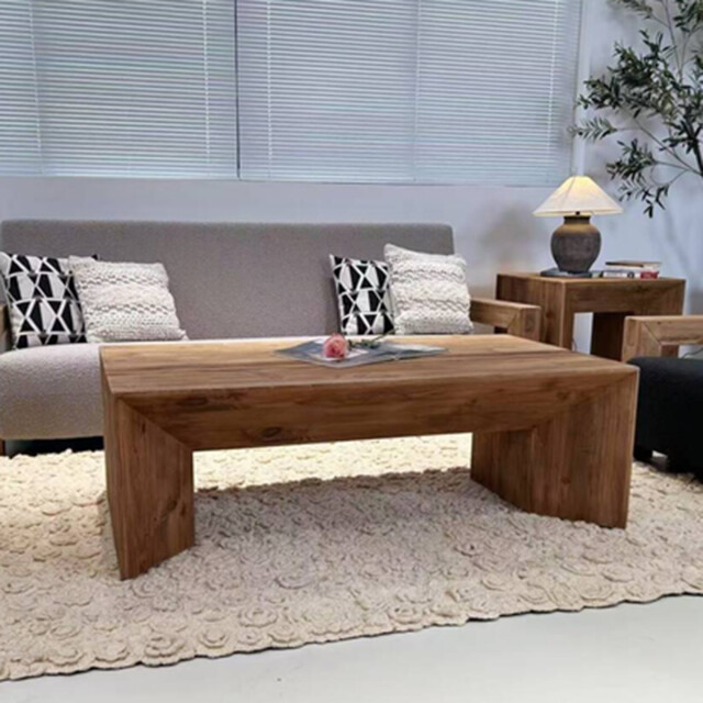 MESA RATONA DE CENTRO EN MADERA MACIZA - LÍNEA RÚSTICA MESA RATONA DE CENTRO EN MADERA MACIZA - LÍNEA RÚSTICA
