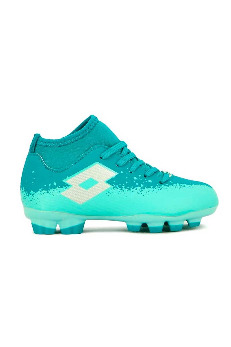 ZAPATO DE FUTBOL CANCHA LOTTO NIÑO MODELO PERUGIA Turquesa