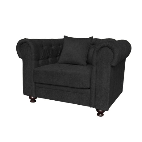 SOFÁ SILLÓN 1 CUERPO - CON ALMOHADÓN negro