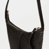 Mini Bag Mini Tanner en cuero graneado Negro