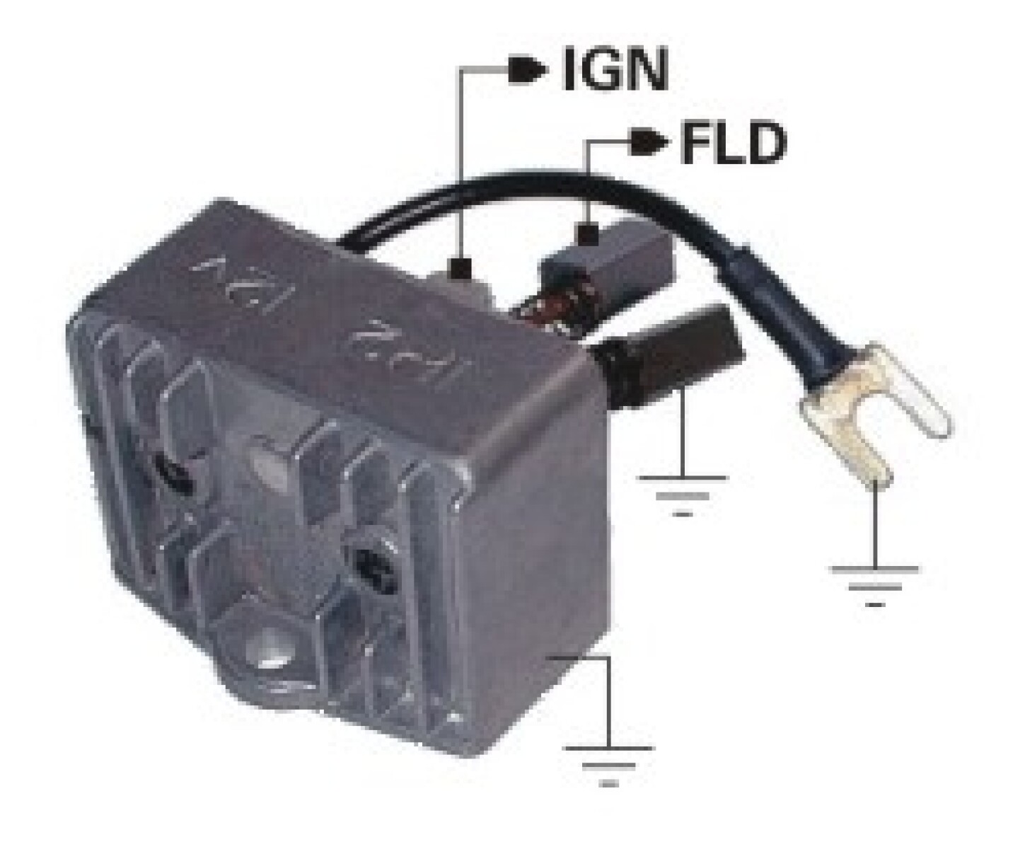 REGULADOR VOLTAJE RENAULT R12 R18 ARGELITE FICHA NOSSO 