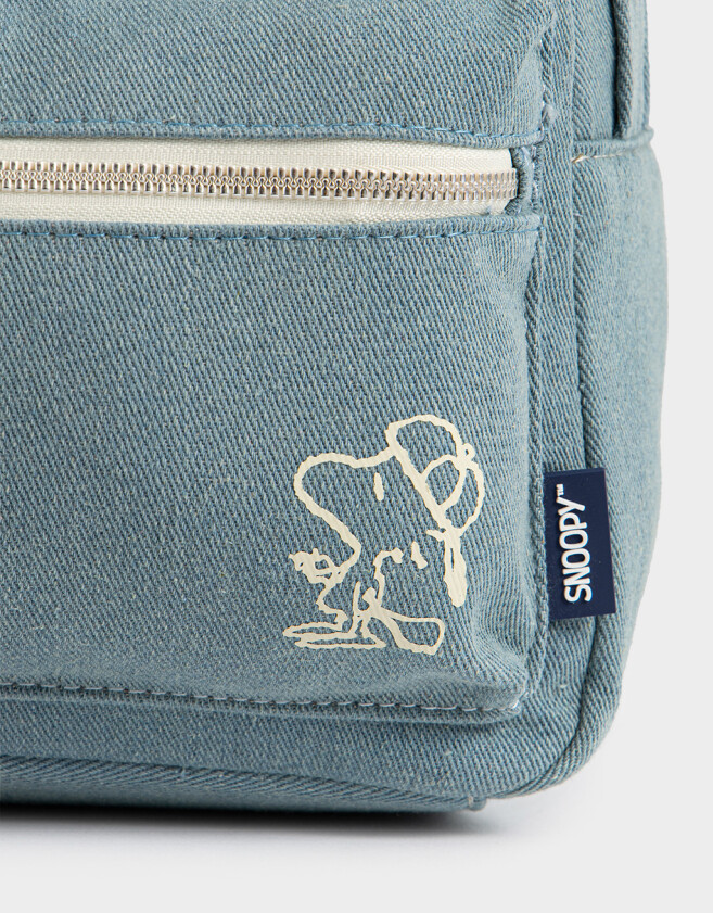 Marroquinería Licencias Mochila Denim "snoopy" - Combinacion Bicolor
