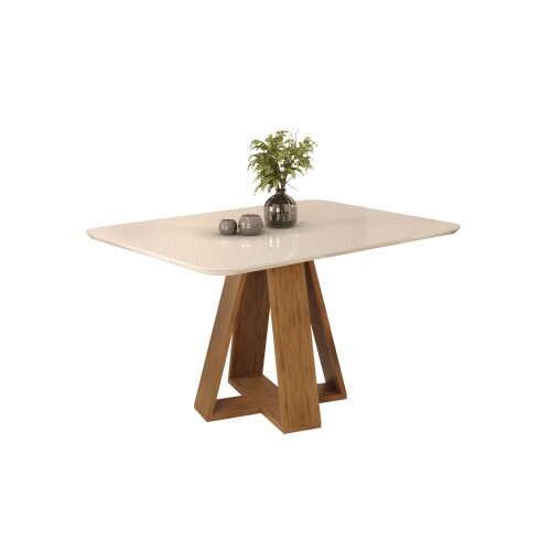Mesa de Comedor Celeste Blanco Beige