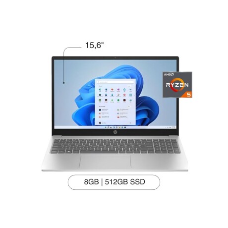 Notebook HP 15-FC0025DX 15,6' FHD Touch 512GB / 8GB RAM R5-7520U W11S Notebook HP 15-FC0025DX 15,6' FHD Touch 512GB / 8GB RAM R5-7520U W11S