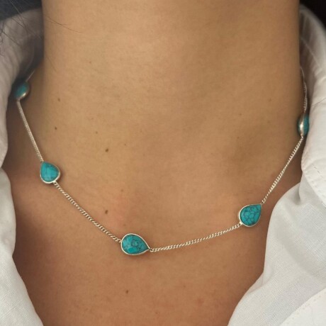 Collar Maldivas Turquesa - Plata 925 Collar Maldivas Turquesa - Plata 925