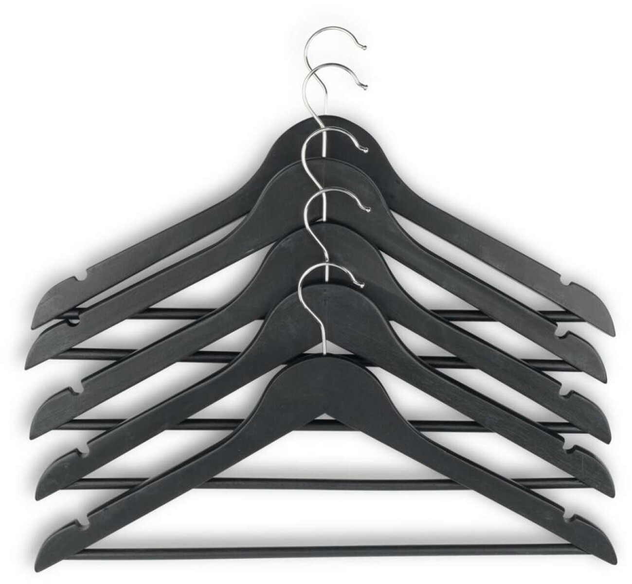 Perchas Helmut L46Cm 5 Unidades - Negro 