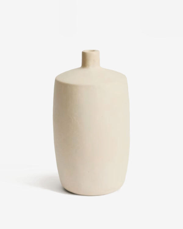 Jarrón Mireni de papel maché beige Ø 39 cm Jarrón Mireni de papel maché beige Ø 39 cm