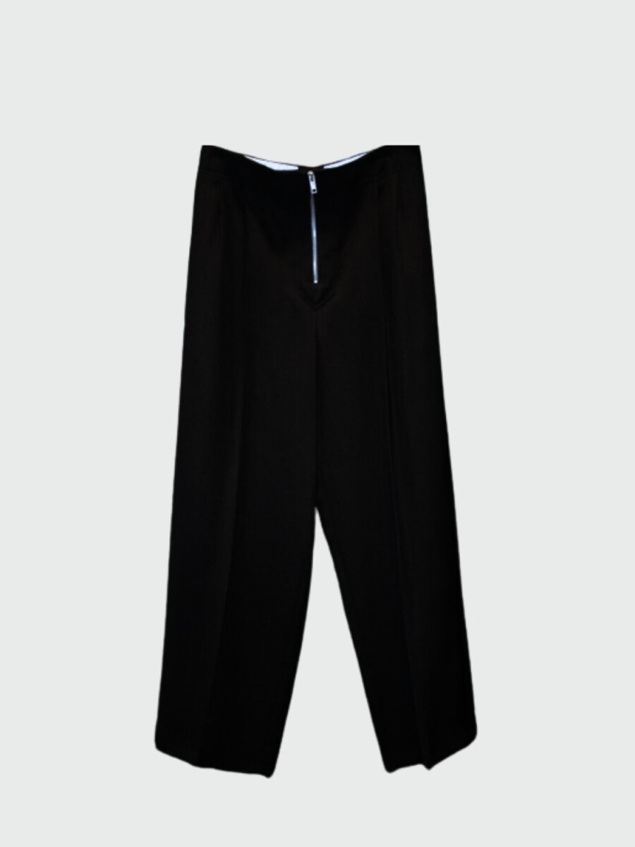 Celine- Pantalón de vestir con cierre frontal - Negro 