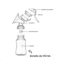 Extractor De Leche Manual PortÃ¡til Sacaleche OrdeÃ±adora Bebe Blanco