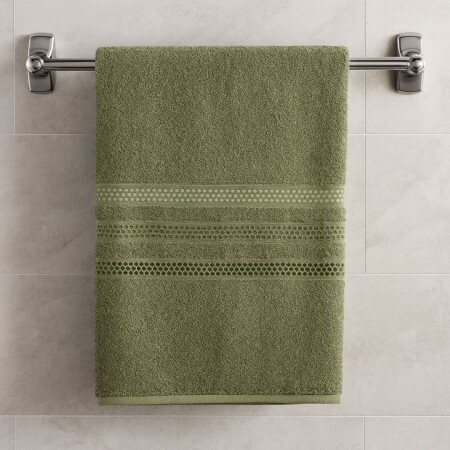 TOALLA DE MANO 100% ALGODON 450G 75X45CM VERDE TOALLA DE MANO 100% ALGODON 450G 75X45CM VERDE