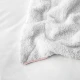 Frazada Manta Polar Termica Con Corderito 2 Plazas Rosa